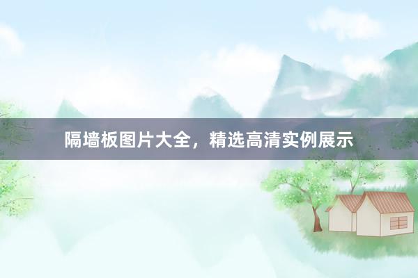 隔墙板图片大全，精选高清实例展示